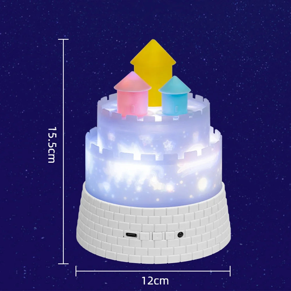 23 in 1 Castle Projector Nightlight Galaxy Star Remote Projection Light Rotating LED Light Birthday Christmas Gifts Room Decor
