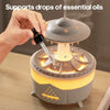 Premium Rain Drop Humidifier – LED Flame Mist Aroma Diffuser - Clarify.pk