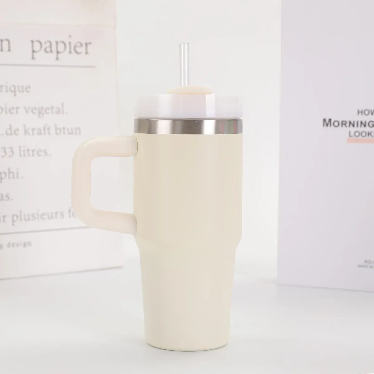 Stanley-Style Mini 40oz Plain Tumbler – Durable & Sleek (Random color) - Clarify.pk