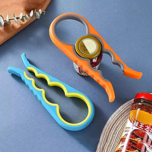 4-in-1 Multi-Function Opener Set – Bottle, Jar & Can Opener - Clarify.pk