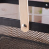 Nordic Metal Rectangular Basket – Wooden Handle - Clarify.pk
