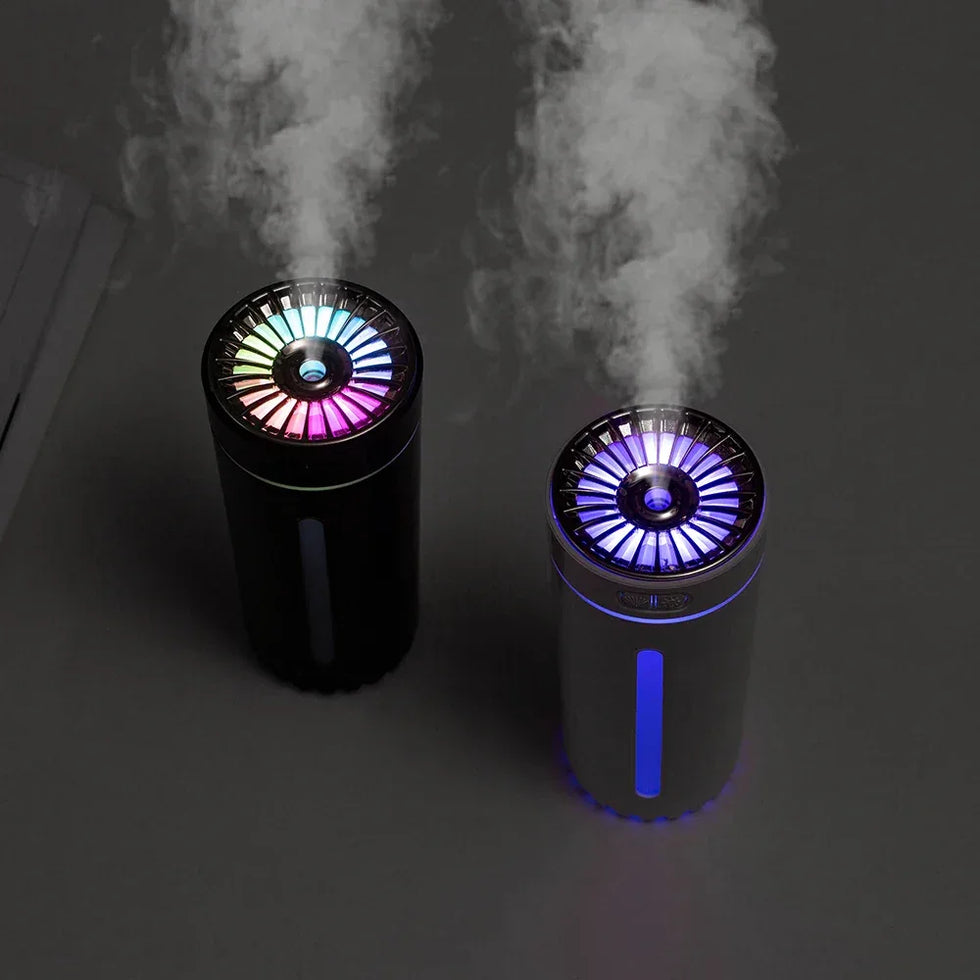 وائرلیس کار ایئر ہیومیڈیفائر - RGB کے ساتھ 300ml USB ڈفیوزر