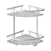 Corner Wall-Mount Bathroom Storage Rack – Aluminum No-Drill Shower Shelf - Clarify.pk