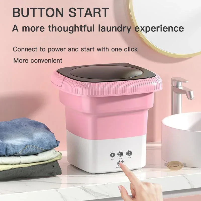 Mini Portable Baby Washing Machine – Travel Laundry Bucket - Clarify.pk