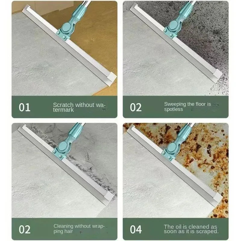 Silicone Floor Wiper Broom – Magic Bathroom Cleaner - Clarify.pk