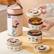 Disney Mickey & Friends Stackable 3-Tier Lunch Box Set