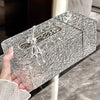 Glacier Luxury Tissue Box with Bunny – Elegant Decorative Tissue Holder - Clarify.pk