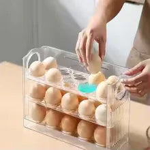 Egg Storage Box – Refrigerator Organizer & Fresh-Keeping Tray
