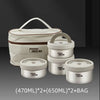 Portable Insulated Stainless Steel Bento Lunch Box Set With Bag - Clarify.pk