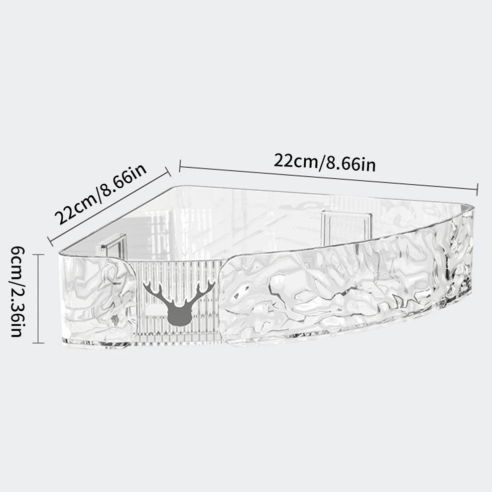 No Drill Bathroom Shelf - Waterproof Shower Storage Rack with Suction Cups, Rustproof for Bathroom Essentials