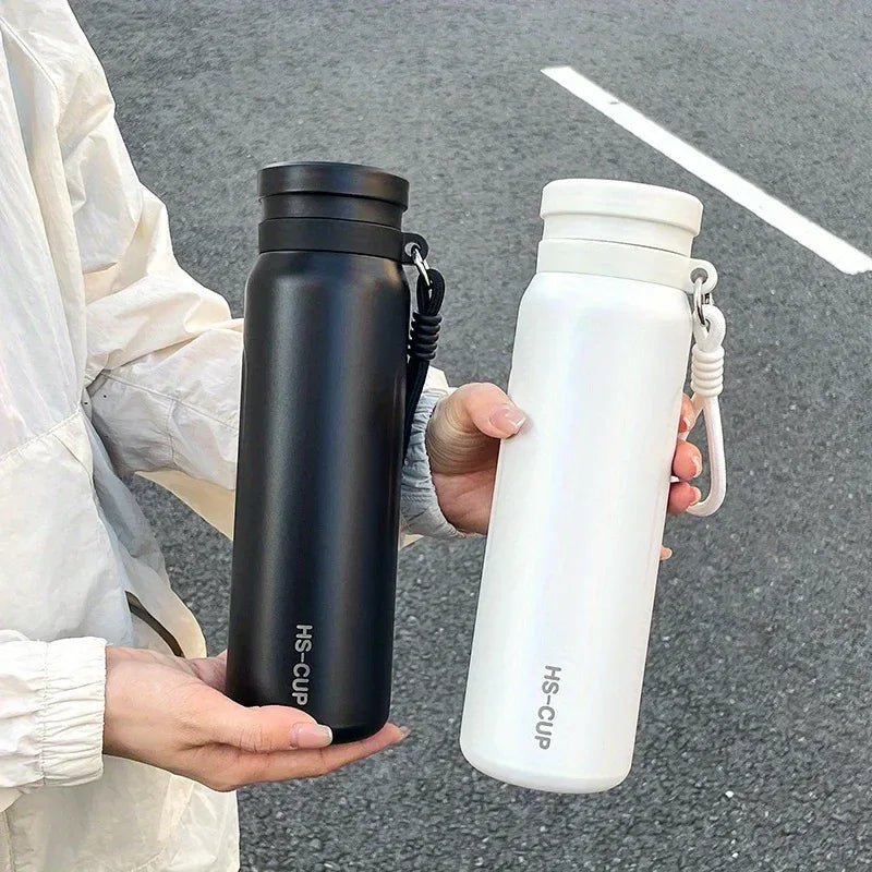 800ml Insulated Water Bottle with Tea Strainer (Random color) - Clarify.pk