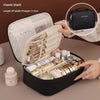 PU Leather Travel Makeup Bag – Large Capacity Organizer (Random color)
