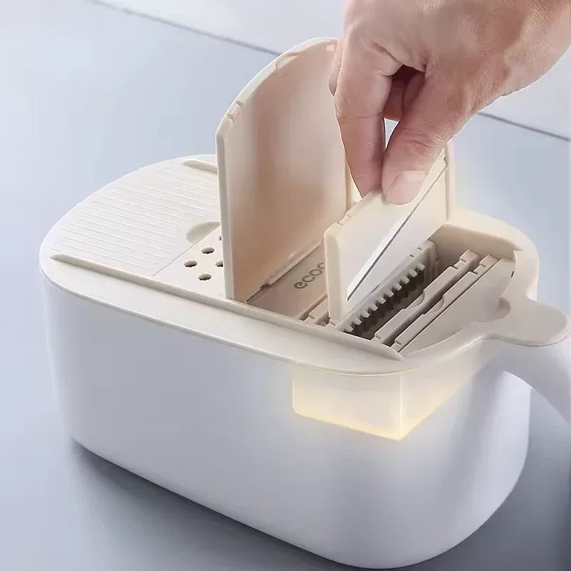 Multifunctional Vegetable Slicer – Manual Cutter & Grater