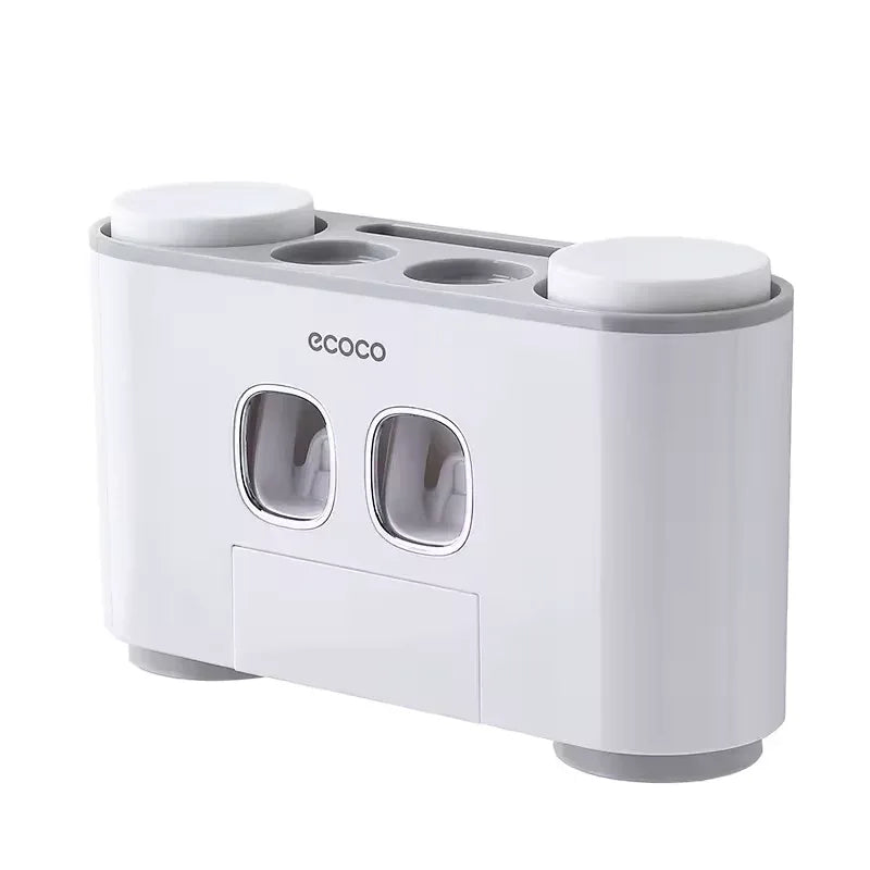 Automatic Toothpaste Dispenser Set – Toothbrush Holder with Cups