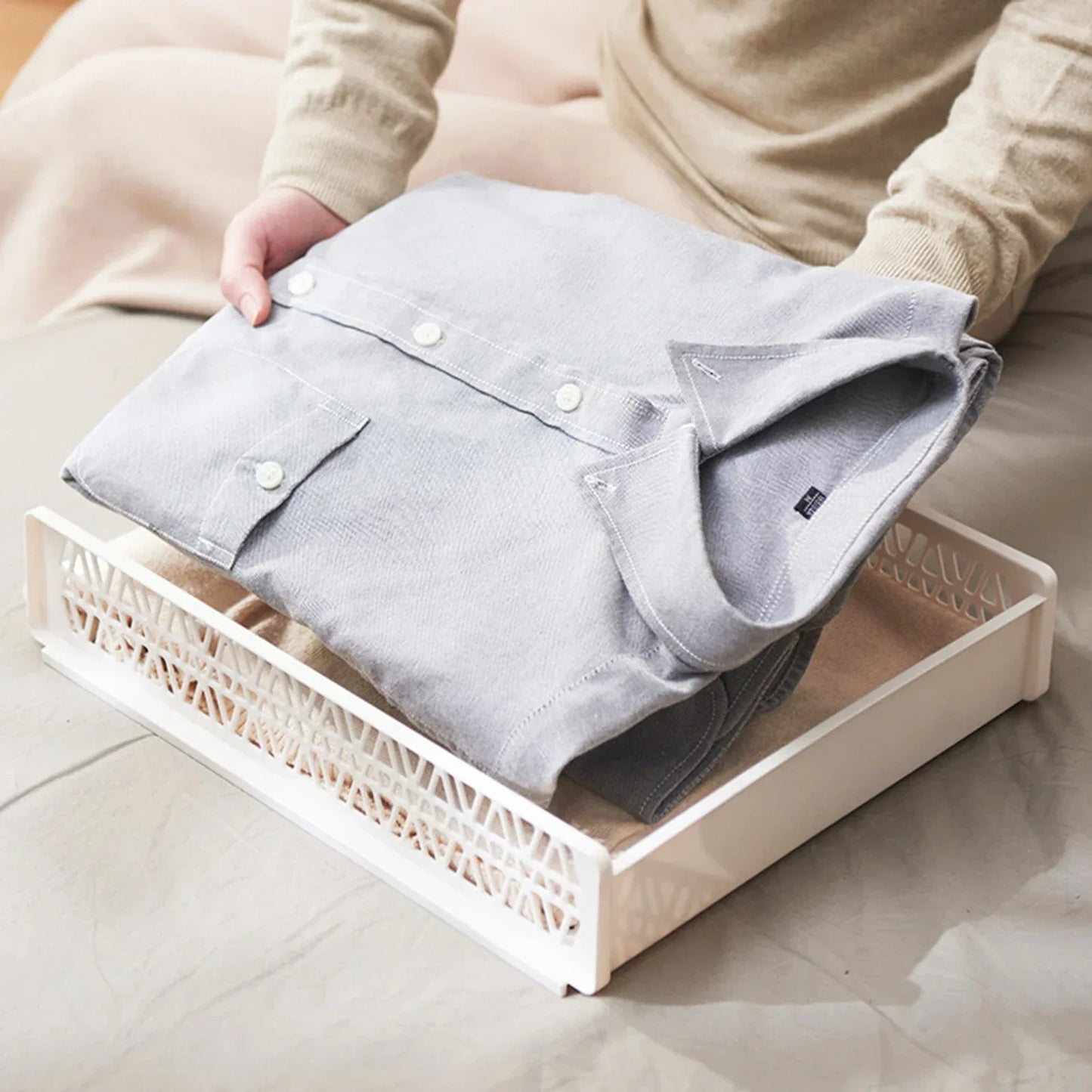 Stackable Plastic Storage Basket – Multipurpose Organizer (each) - Clarify.pk