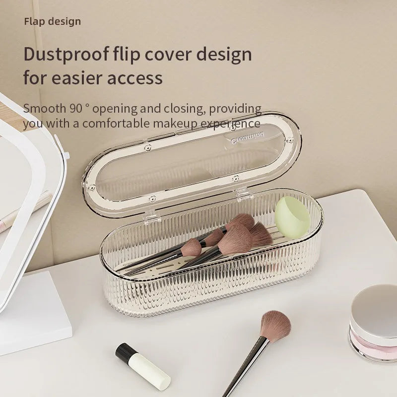 Acrylic Makeup Storage Box – Dust-Proof Beauty Station