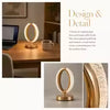 Halo Oval Rechargeable LED Crystal Desk Lamp