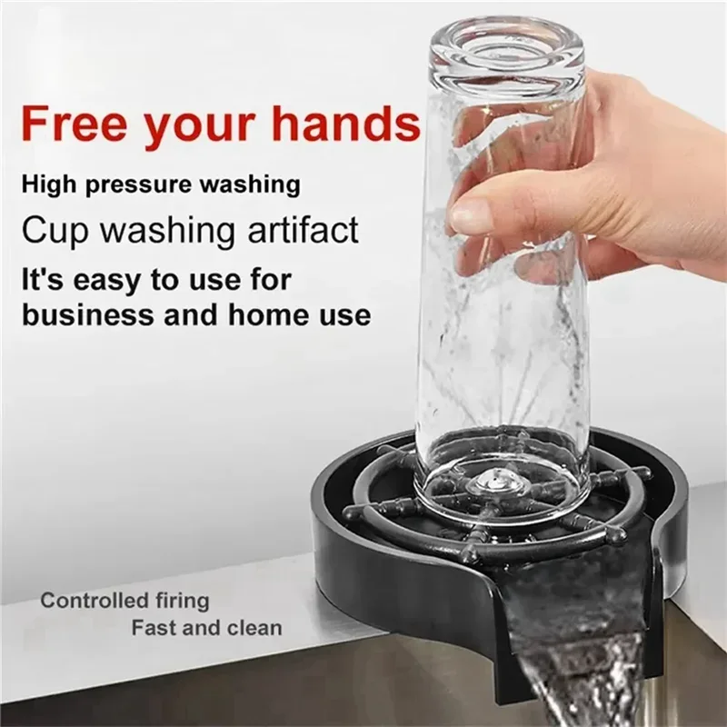 Glass Rinser & Automatic Cup Washer – High-Pressure for Kitchen Sink