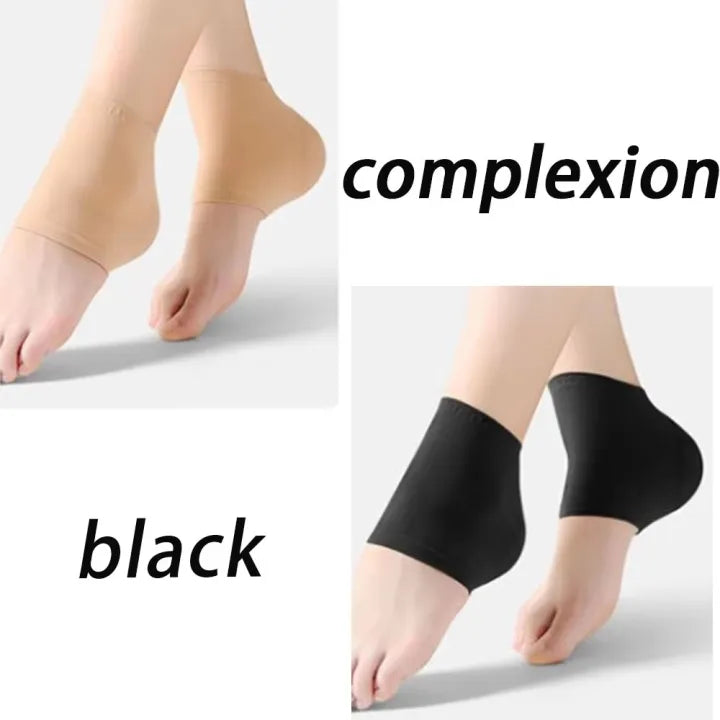 Silicone Gel Heel Protector Socks – Anti-Crack, Moisturizing Half Socks