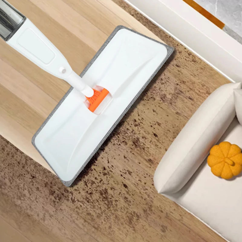 New Large Household Spray Mop With Replaceable Microfiber Pad For Wet And Dry Cleaning Microfiber Pads Rotating Spray Mop Broom