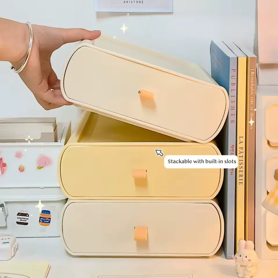 Stackable Makeup Organizer with Drawers – Vanity Storage (each Stack) - Clarify.pk