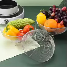 2-Tier Metal Fruit Basket – Revolving Countertop Storage Organizer for Kitchen & Dining Table
