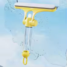 3-in-1 Window Wiper – Spray, Scrub & Squeegee Glass Cleaning Tool