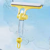 3-in-1 Window Wiper – Spray, Scrub & Squeegee Glass Cleaning Tool