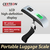 Backlit 50kg Digital Luggage Scale Portable Handheld with Hook and Strap Battery Powered for Suitcase Travel or Shipping