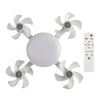 2-in-1 Drone Design Ceiling Fan Light Bulb - Remote Control LED Fan Lamp