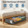 Space-Saving Under Bed Lockers Pull Out Storage with Wheels & Lids Fits Shoes Clothes Ideal for Dorm Bedrooms Storage Box