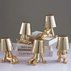 Metallic Lazy Man Character Lamp – Creative Bedside & Desk Light (Rando Design) - Clarify.pk