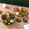 Rotating Snack Organizer - 5 Section Fruit Plate for Easy Serving - Clarify.pk