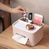 Nordic Style Tissue Box – Waterproof 2-Compartment Holder - Clarify.pk