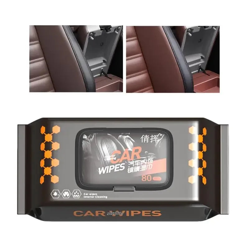 Car Interior Cleaning 80Pcs Wipes – Multi-Functional - Clarify.pk