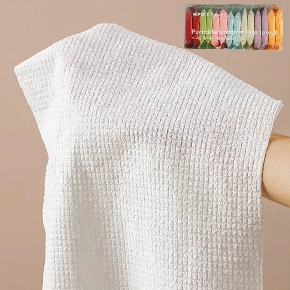 14Pcs Compressed Towels – Thick, Absorbent & Travel-Ready