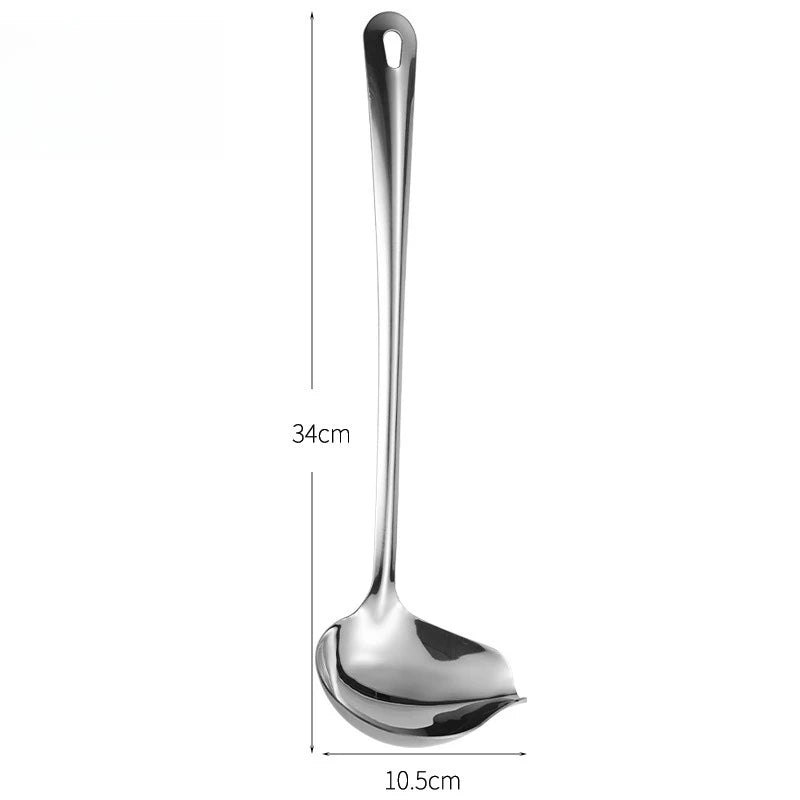 Stainless Steel Duckbill Spoon – Long Handle Sauce Ladle