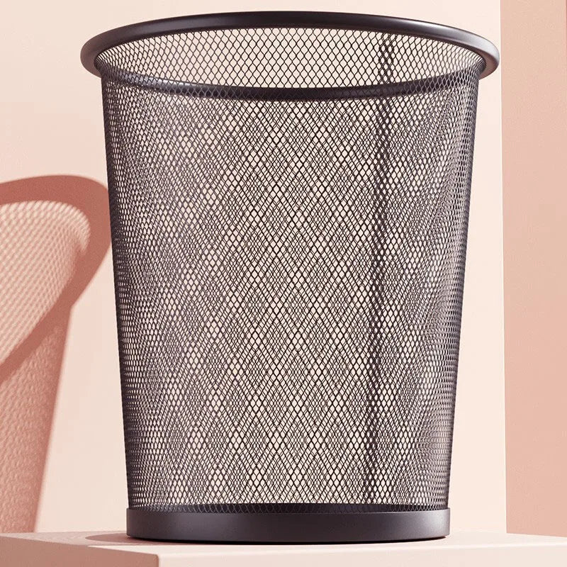 Metal Mesh Trash Can – Rustproof Wire Waste Bin