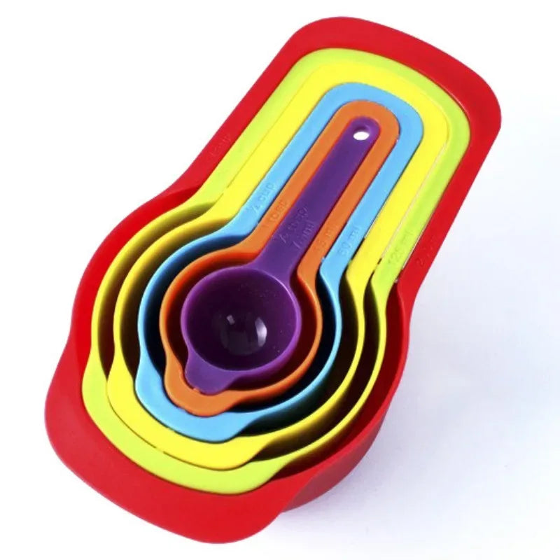 6-Piece Rainbow Measuring Spoons Set – Kitchen Utensils