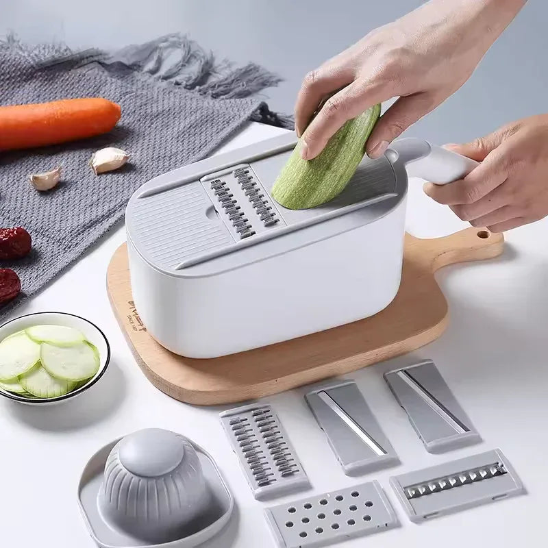 Multifunctional Vegetable Slicer – Manual Cutter & Grater - Clarify.pk