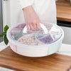 Portable Snack Tray – 360° Rotating & Spill-Proof - Clarify.pk