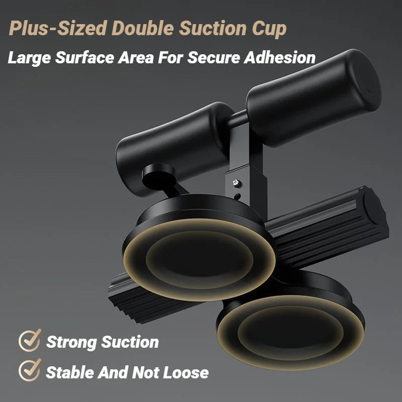 Abdominal Muscle Exerciser With Resistance Band Sit-Up Aid Gym Equipment For Home Exercise Adjustable Suction Cups Sit Up