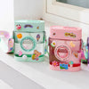 400ml کیمرے کی شکل والی پانی کی بوتل - پٹے کے ساتھ Kawaii سٹرا بوتل