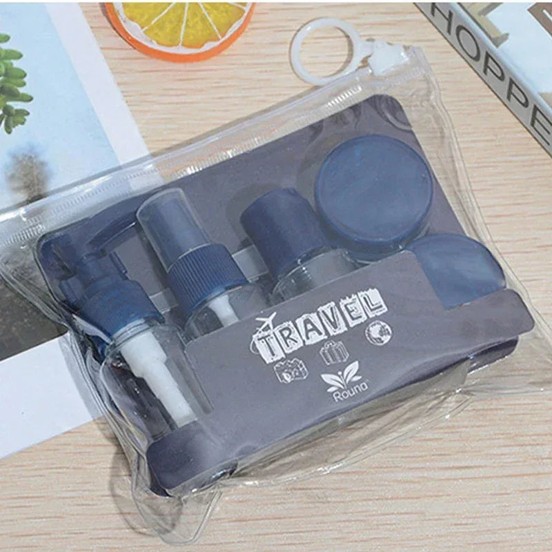 5PCS Travel Mini Cosmetic Cream Pot Set – Transparent Containers (Random Color) - Clarify.pk