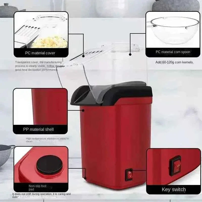 Mini Electric Popcorn Maker for Quick and Easy Snacks - Clarify.pk