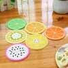 Fruit-Shaped Silicone Cup Mats – 6PCS Heat Resistant - Clarify.pk