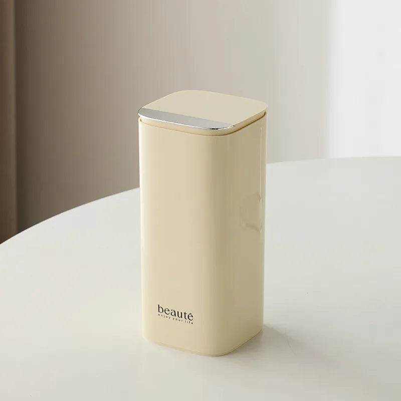 Automatic Lifting Makeup Brush Organizer Four Grid Storage Cosmetic Tools eyeliner eyebrow pencil dust-proof brush bucket