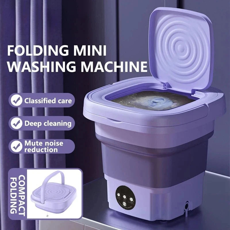 Portable Folding Washing Machine - Mini Travel Washer