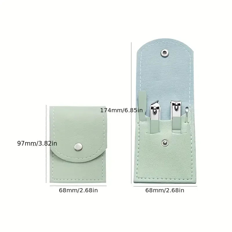 4 Pcs Nail Clipper & Manicure Set – Stainless Steel Grooming Kit