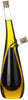 2-in-1 Double Layer Glass Olive Oil & Vinegar Dispenser with Stoppers - Clarify.pk